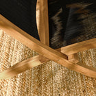 Modway Vienna Outdoor Patio Teak and Rope Folding Accent Lounge Chair