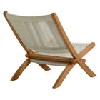 Modway Vienna Outdoor Patio Teak and Rope Folding Accent Lounge Chair