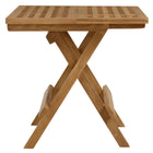 Modway Vienna 3-Piece Outdoor Patio Teak and Rope Folding Lounge Chairs and Side Table