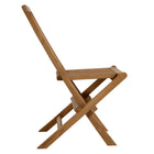 Modway Vienna Outdoor Patio Teak Wood Folding Dining Chairs Set of 4
