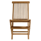Modway Vienna 5-Piece Outdoor Patio Teak Wood Dining Set with Folding Chairs