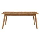 Modway Vienna Outdoor Patio Teak Wood Extendable Dining Table