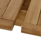 Modway Vienna Outdoor Patio Teak Wood Extendable Dining Table