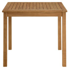 Modway Vienna 3-Piece Outdoor Patio Teak and Rope Dining Set with Armless Chiars