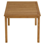Modway Vienna 34" Square Outdoor Patio Teak Wood Dining Table