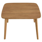 Modway Vienna 46" Square Outdoor Patio Teak Wood Dining Table