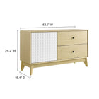 Modway Nectar 43" Wood Grain Accent Cabinet