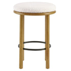 Modway Fable Boucle Fabric Counter Stools Set of 2