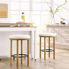 Modway Fable Boucle Fabric Counter Stools Set of 2