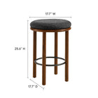 Modway Fable Boucle Fabric Counter Stools Set of 2