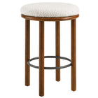 Modway Fable Boucle Fabric Counter Stools Set of 2