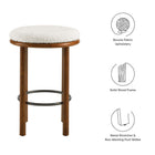 Modway Fable Boucle Fabric Counter Stools Set of 2