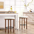 Modway Fable Boucle Fabric Counter Stools Set of 2