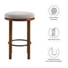 Modway Fable Boucle Fabric Counter Stools Set of 2