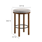 Modway Fable Boucle Fabric Counter Stools Set of 2