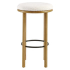 Modway Fable Boucle Fabric Bar Stools Set of 2