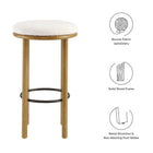 Modway Fable Boucle Fabric Bar Stools Set of 2