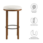 Modway Fable Boucle Fabric Bar Stools Set of 2