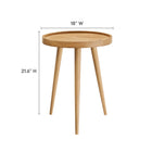 Modway Chiro Round Wood Side Table