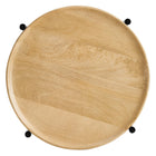 Modway Xilo Round Wood and Metal Side Table