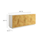 Modway Abel 69 Inch Burl Wood Sideboard Buffet TV Stand