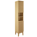 Modway Render Tall Narrow Bathroom Storage Cabinet  