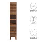 Modway Render Tall Narrow Bathroom Storage Cabinet