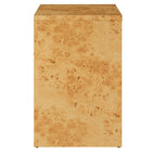 Modway Hudson 1-Drawer Burl Wood Nightstand With Shelf