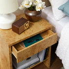 Modway Hudson 1-Drawer Burl Wood Nightstand With Shelf