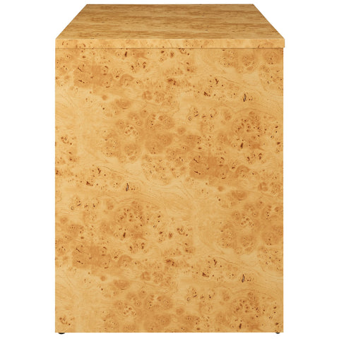 Modway Hudson 2-Drawer Burl Wood Desk  