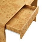 Modway Hudson 2-Drawer Burl Wood Desk