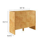 Modway Hudson 40" Burl Wood Sideboard