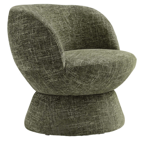 Modway Vesta Chenille Fabric Upholstered Swivel Chair  