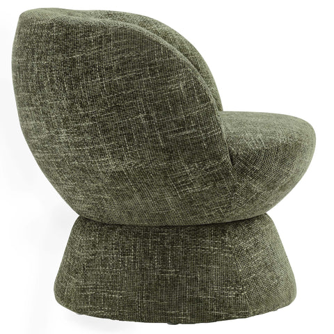 Modway Vesta Chenille Fabric Upholstered Swivel Chair  