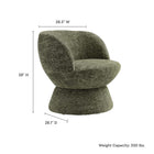 Modway Vesta Chenille Fabric Upholstered Swivel Chair