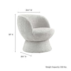 Modway Vesta Chenille Fabric Upholstered Swivel Chair