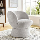 Modway Vesta Chenille Fabric Upholstered Swivel Chair