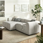 Modway Liana Left-Facing Upholstered Fabric Modular Sofa with Chaise
