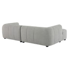 Modway Liana Left-Facing Upholstered Fabric Modular Sofa with Chaise