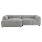 Modway Liana Left-Facing Upholstered Fabric Modular Sofa with Chaise