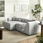Modway Liana Left-Facing Upholstered Fabric Modular Sofa with Chaise