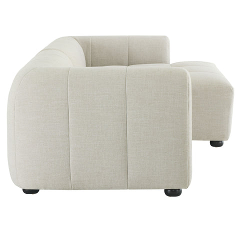 Modway Liana Right-Facing Upholstered Fabric Modular Sofa with Chaise  