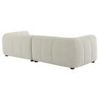 Modway Liana Right-Facing Upholstered Fabric Modular Sofa with Chaise