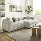 Modway Liana Right-Facing Upholstered Fabric Modular Sofa with Chaise