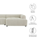 Modway Liana Right-Facing Upholstered Fabric Modular Sofa with Chaise