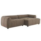 Modway Liana Right-Facing Upholstered Fabric Modular Sofa with Chaise  