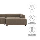 Modway Liana Right-Facing Upholstered Fabric Modular Sofa with Chaise