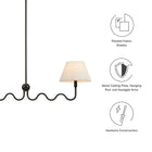 Modway Wave Squiggle 2-Arm Pendant Light