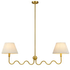 Modway Wave Squiggle 2-Arm Pendant Light