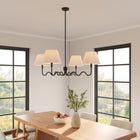 Modway Wave Squiggle 4-Arm Pendant Light